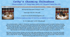 Desktop Screenshot of cathyscharmingchihuahuas.com