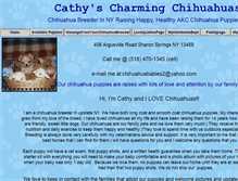 Tablet Screenshot of cathyscharmingchihuahuas.com